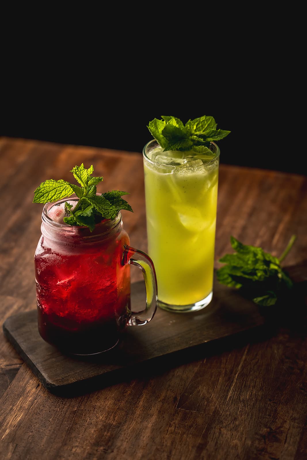 Agua fresca and cucumber highball duo
