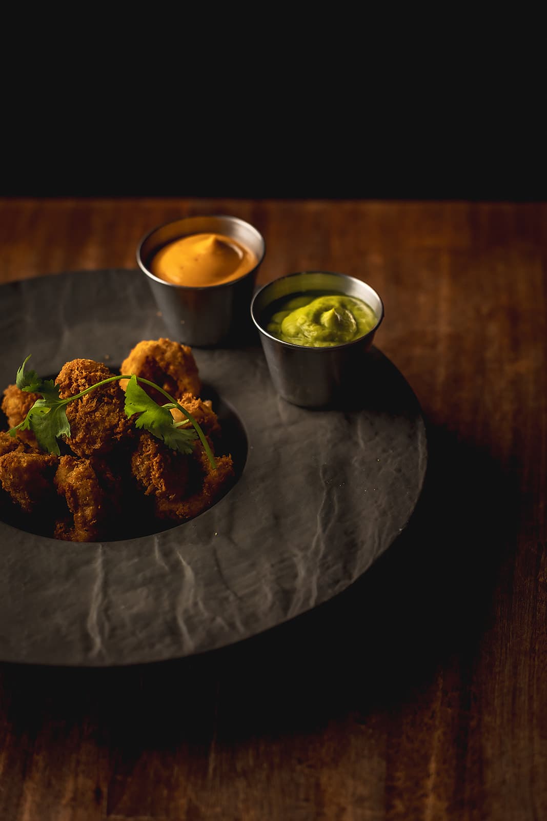 Crisp MDA calamari with house sauces